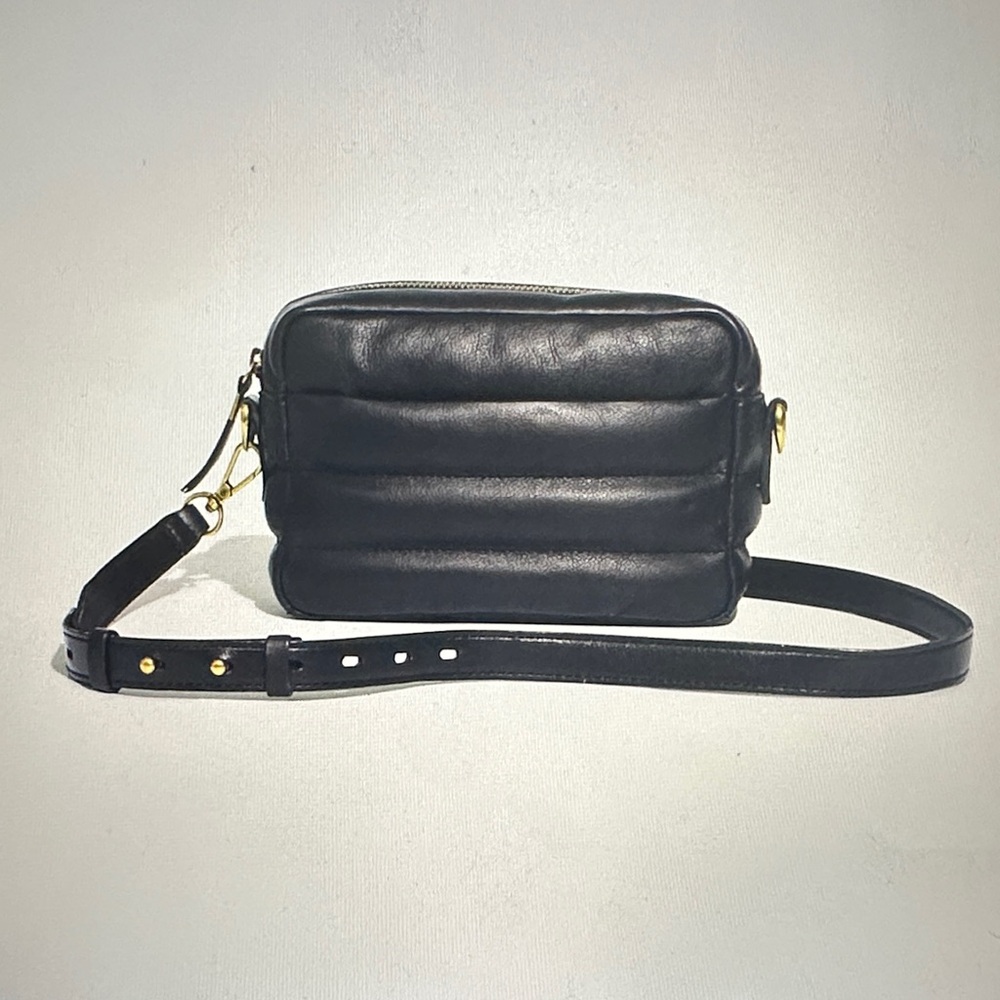 Madewell Black Leather Crossbody Bag